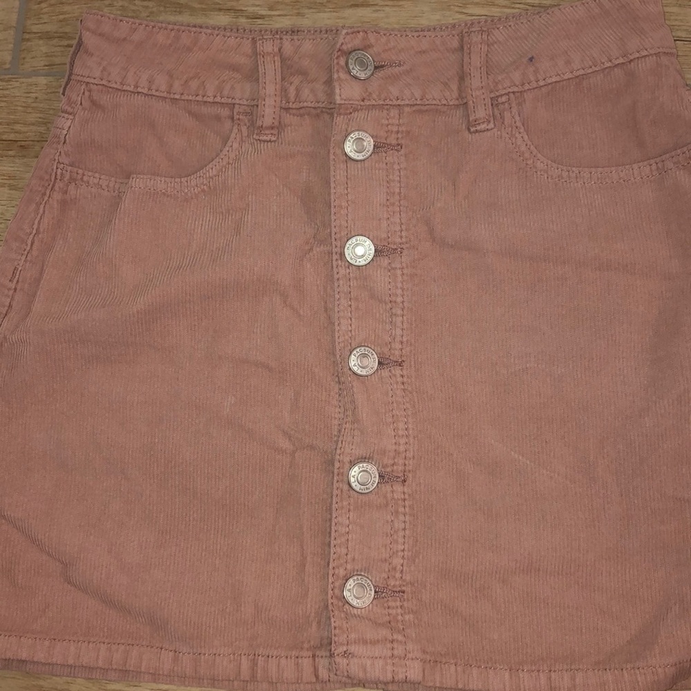 PacSun light Pink corduroy skirt
